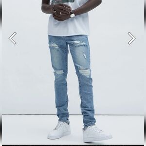 NovaMen 5 pocket ride along stacked skinny jeans, 30